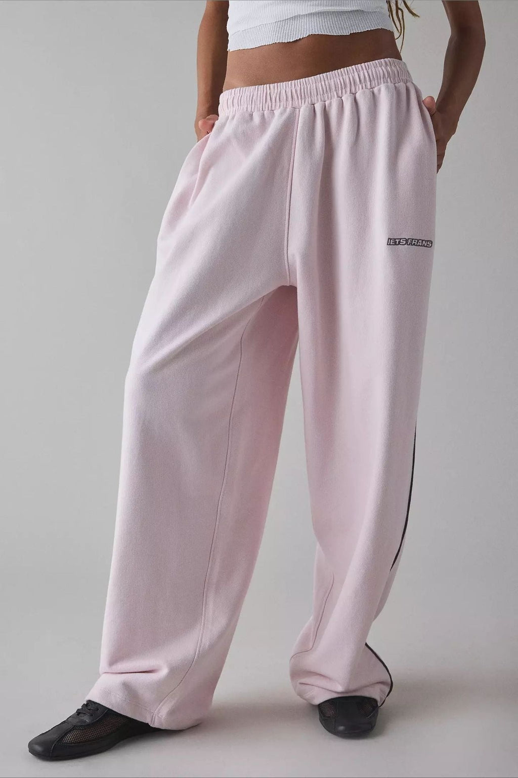 Locker geschnittene Hose in Rosa