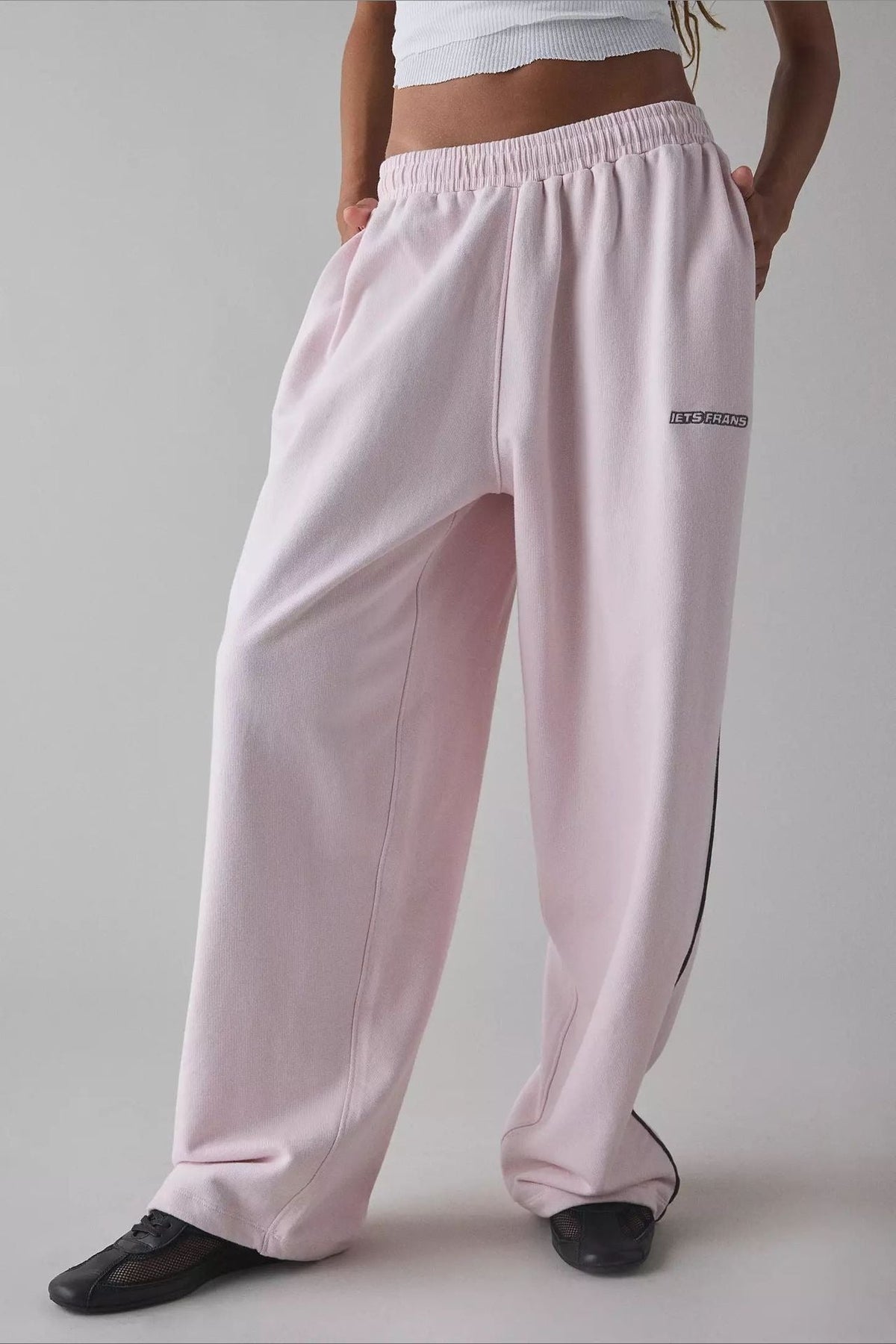 Locker geschnittene Hose in Rosa