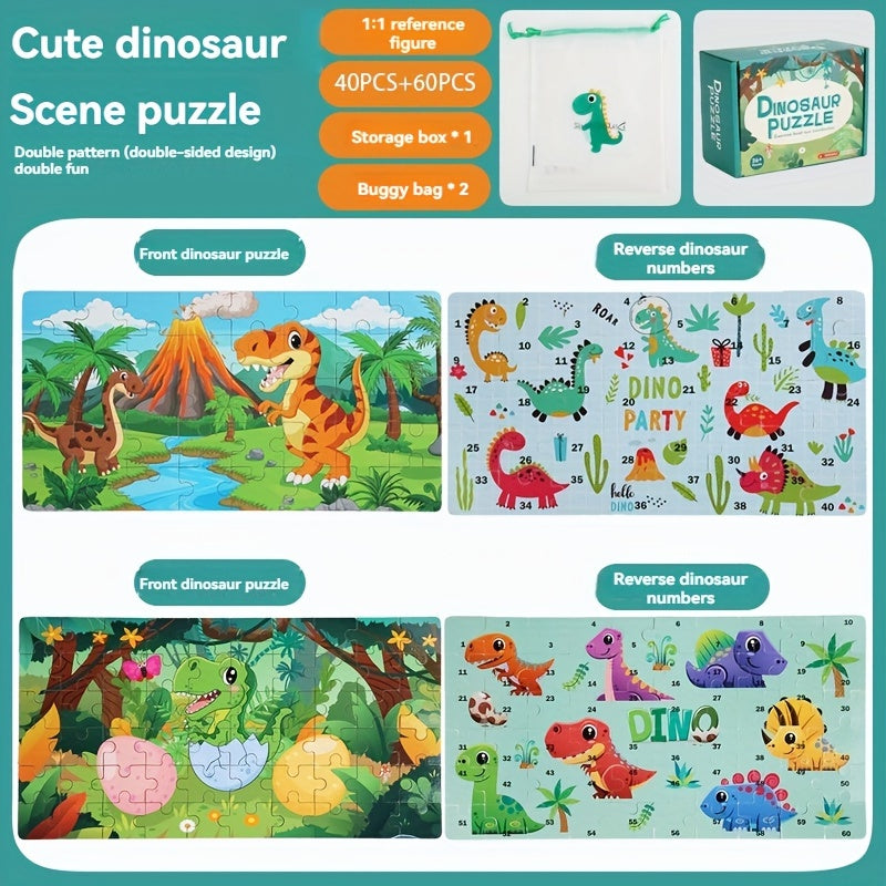 Pädagogisches Dinosaurierpuzzle – Für kreatives Lernen sowie Spielspaß