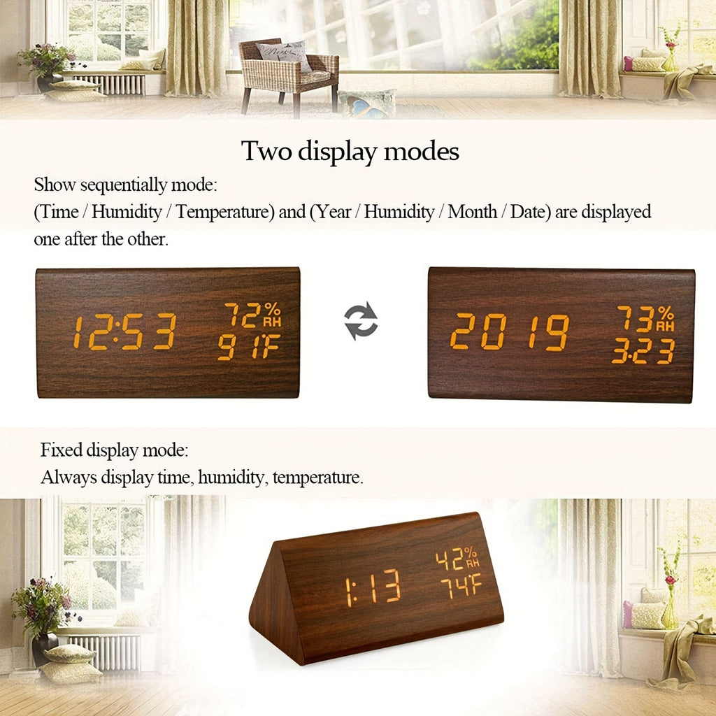 TriWood LED Wecker – Funktionales sowie Minimalistisches Design