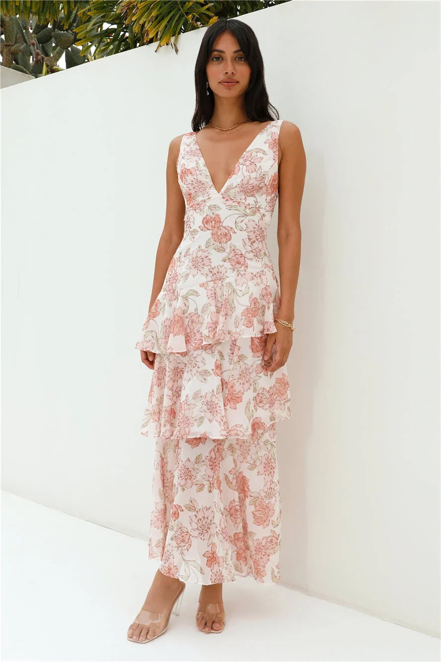 Foolish – Maxikleid mit V-Ausschnitt