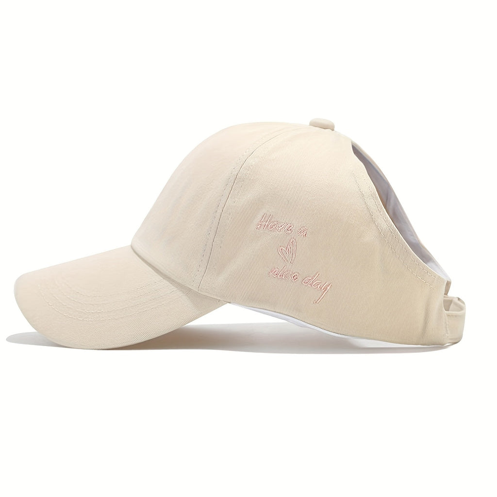 Damen Baseballcap mit Pferdeschwanzöffnung – Leicht sowie Belüftet