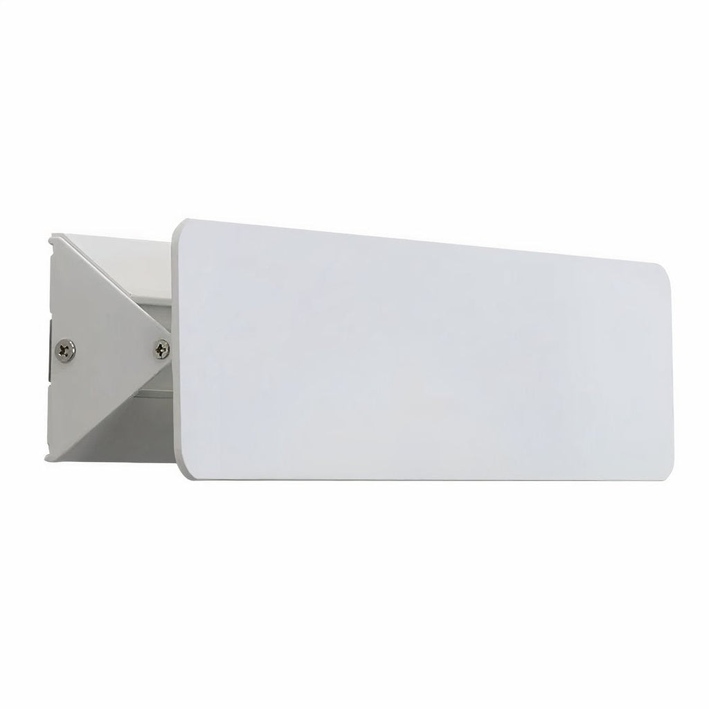 FlexiGlow Moderne Weiße Wandlampe: Verstellbare Klappe für Perfekte Lichtstreuung