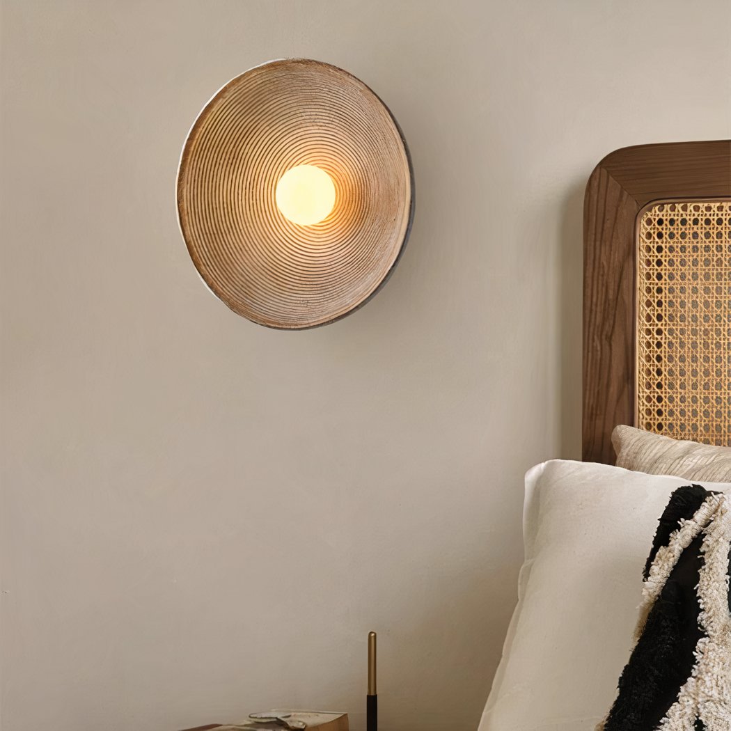 Scandi Retro Runde Wandlampe: Gemütliches Licht für Jeden Raum
