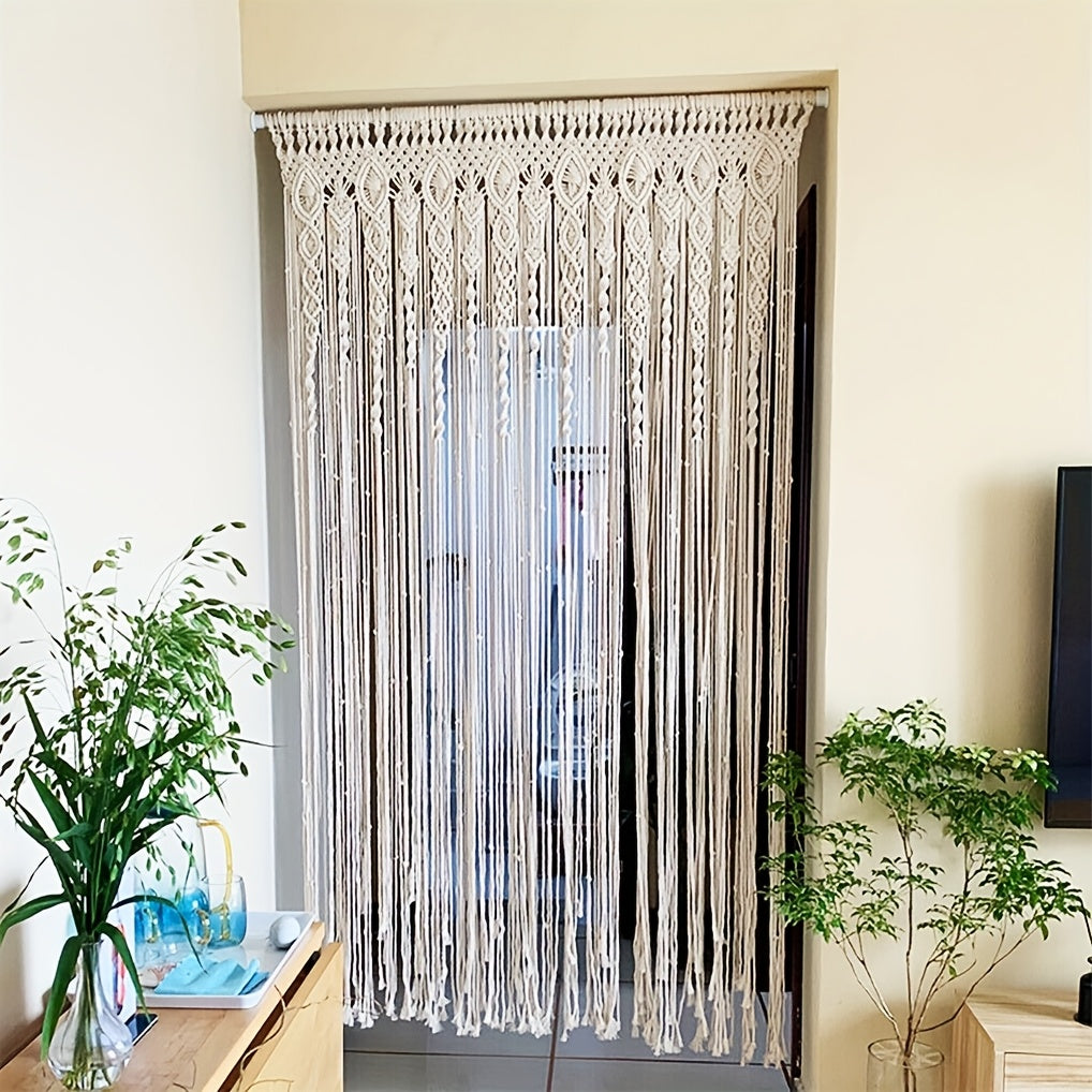 Boho Makramee Vorhang – Dekorativ und Funktional als Trennvorhang