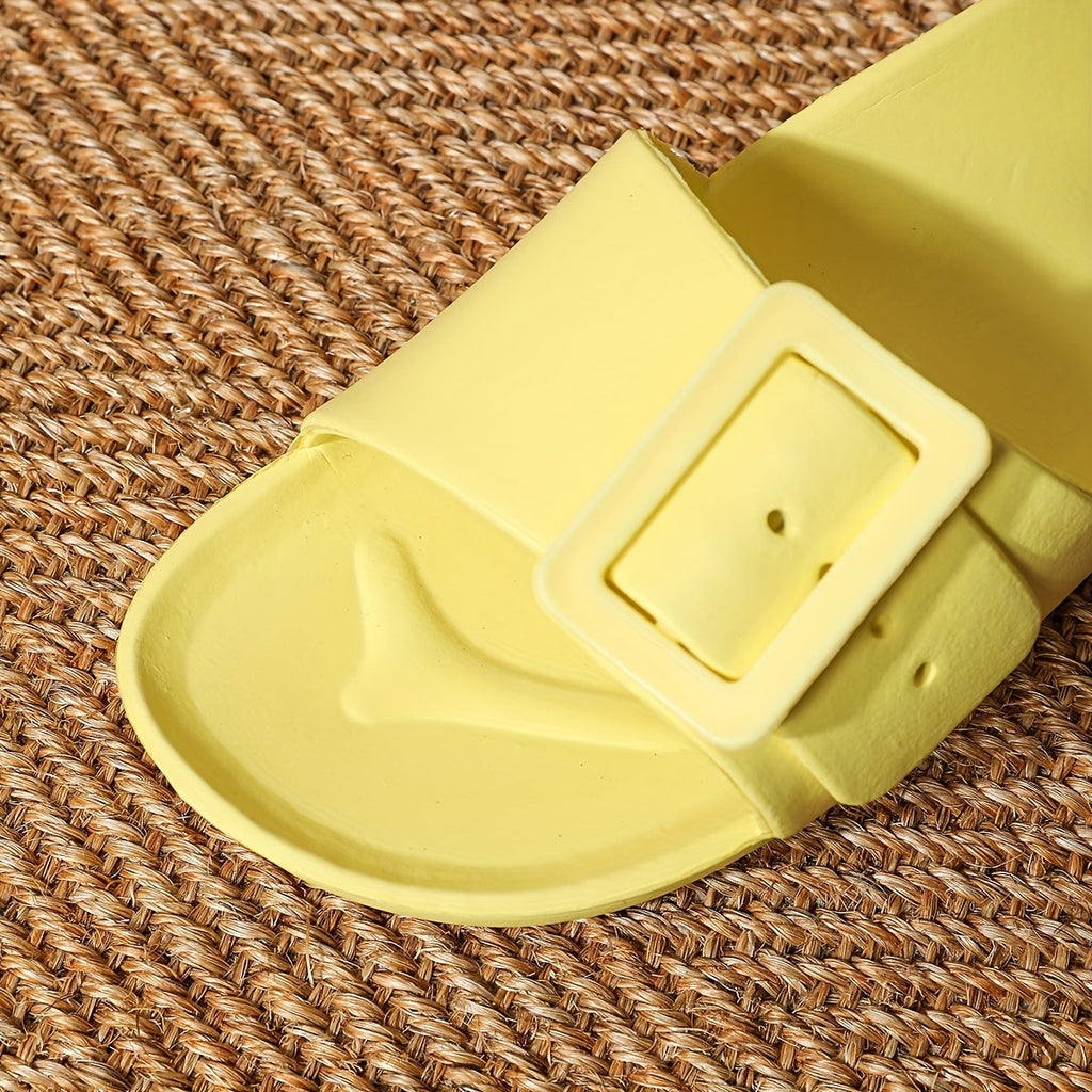 Damen-Slipper mit Verstellbarem Schnallenverschluss – Leicht sowie Dämpfend