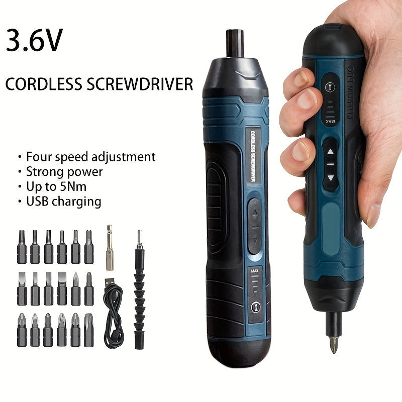 3.6V Lithium Akku Schraubendreher Set – Platzsparend und Benutzerfreundlich