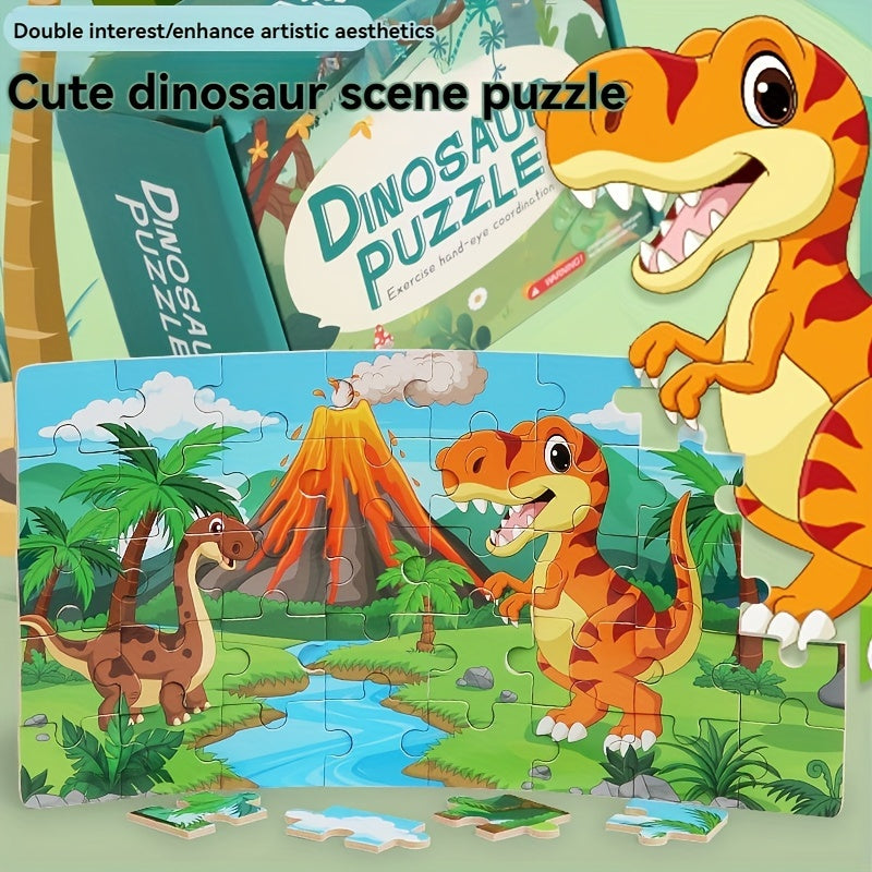 Pädagogisches Dinosaurierpuzzle – Für kreatives Lernen sowie Spielspaß