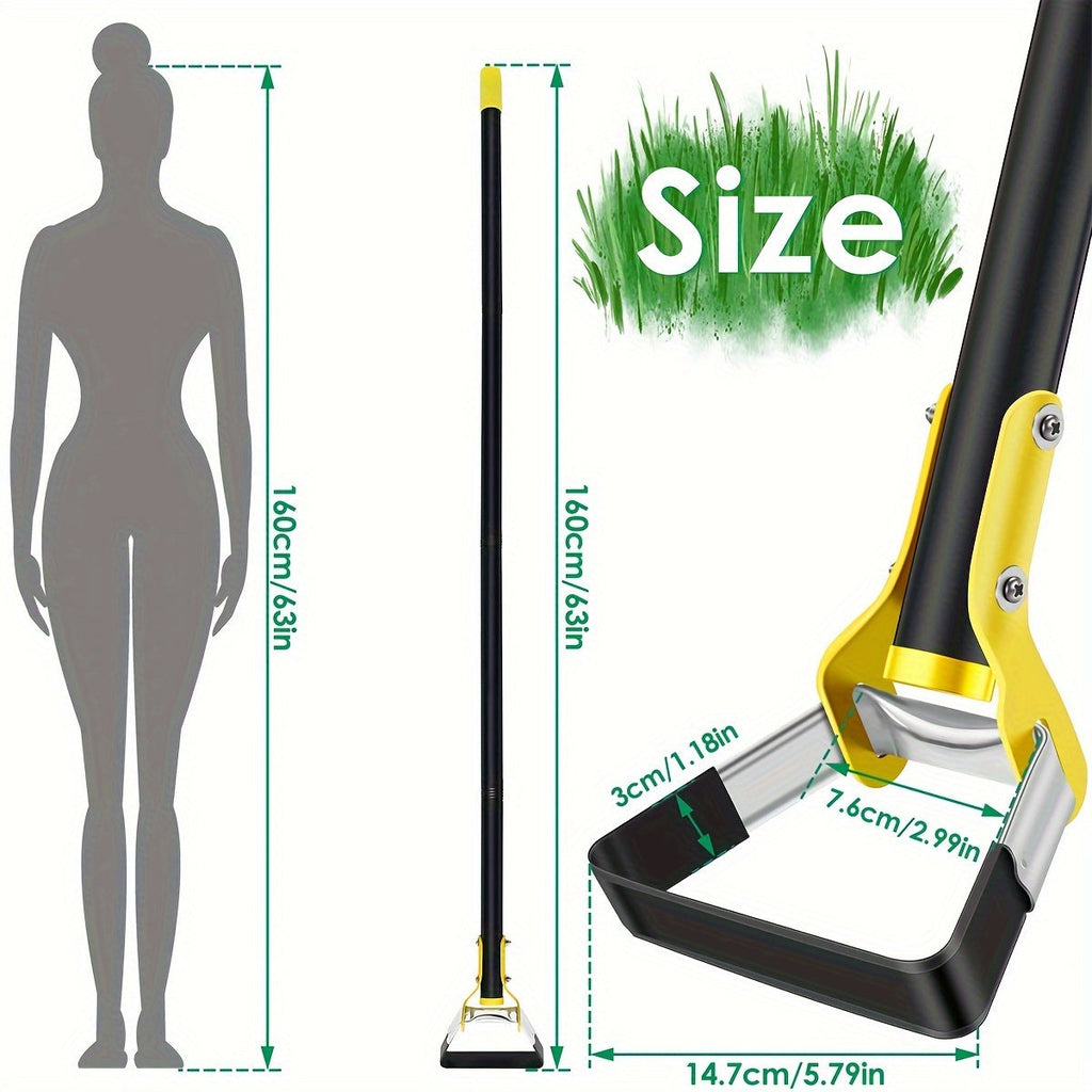Edelstahl Ergonomisches Gartenwerkzeug mit Dreieckigem Kopf – Zum Unkrautjäten sowie Bodenbearbeitung