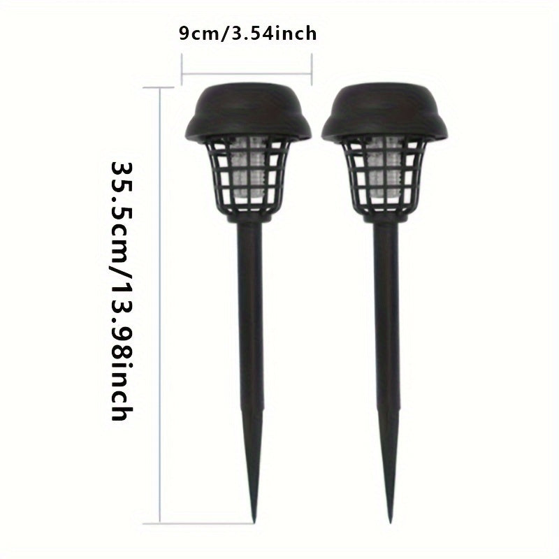 Solarbetriebene Insektenvernichterlampe: Mücken- & Fliegenfalle Duo