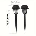 Solarbetriebene Insektenvernichterlampe: Mücken- & Fliegenfalle Duo