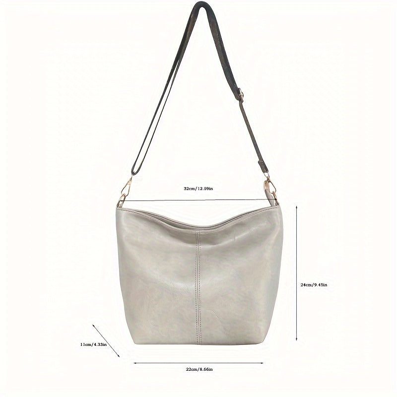 Breite Geometrische Tasche – Große Kapazität Crossbody inklusive Retro-Vibe