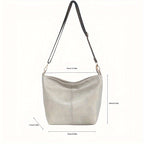 Breite Geometrische Tasche – Große Kapazität Crossbody inklusive Retro-Vibe