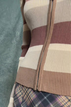 Pullover mit Strickstruktur in Braun