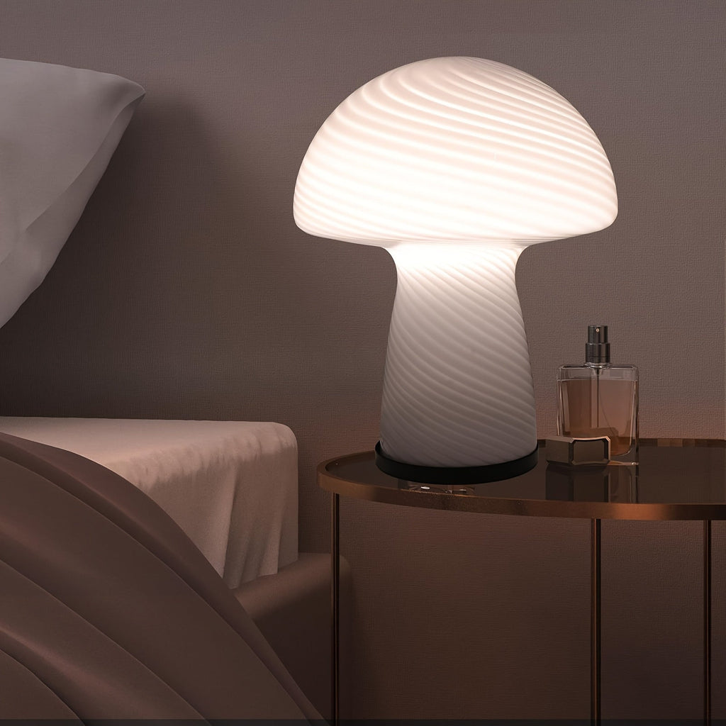 Verspielte Pilz-Lampe – Raffinierte Atmosphäre inklusive einem Retro-Twist