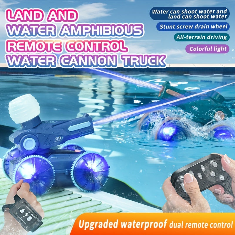 SplashRider Amphibischer RC Wasserkanonen Truck: Spritziger Spielspaß