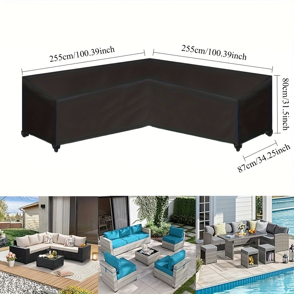 ShieldGuard Outdoor Abdeckung: Robuster Schutz für V-förmige Loungemöbel