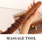 Holz-Massagestab inklusive 31 Perlen – Tiefe Muskelentspannung