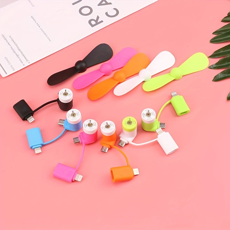 Mini tragbare Telefonventilatoren – Typ-C-Anschluss inklusive verstellbarem Winkel