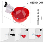 Set von 10 Hühner-Trinkschalen – Funktional und Effizient