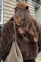 Jacke mit langen Ärmeln in Braun