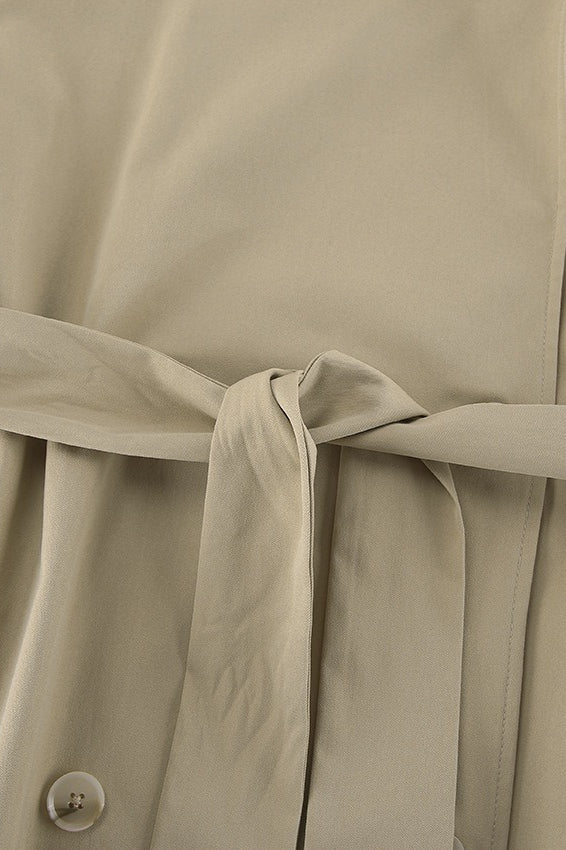 Gürtel im Vintage-Stil in Khaki mit Reverskragen