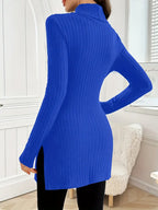 Eleganter Langärmeliger Pullover Mit Schmaler Passform Für Den Herbst