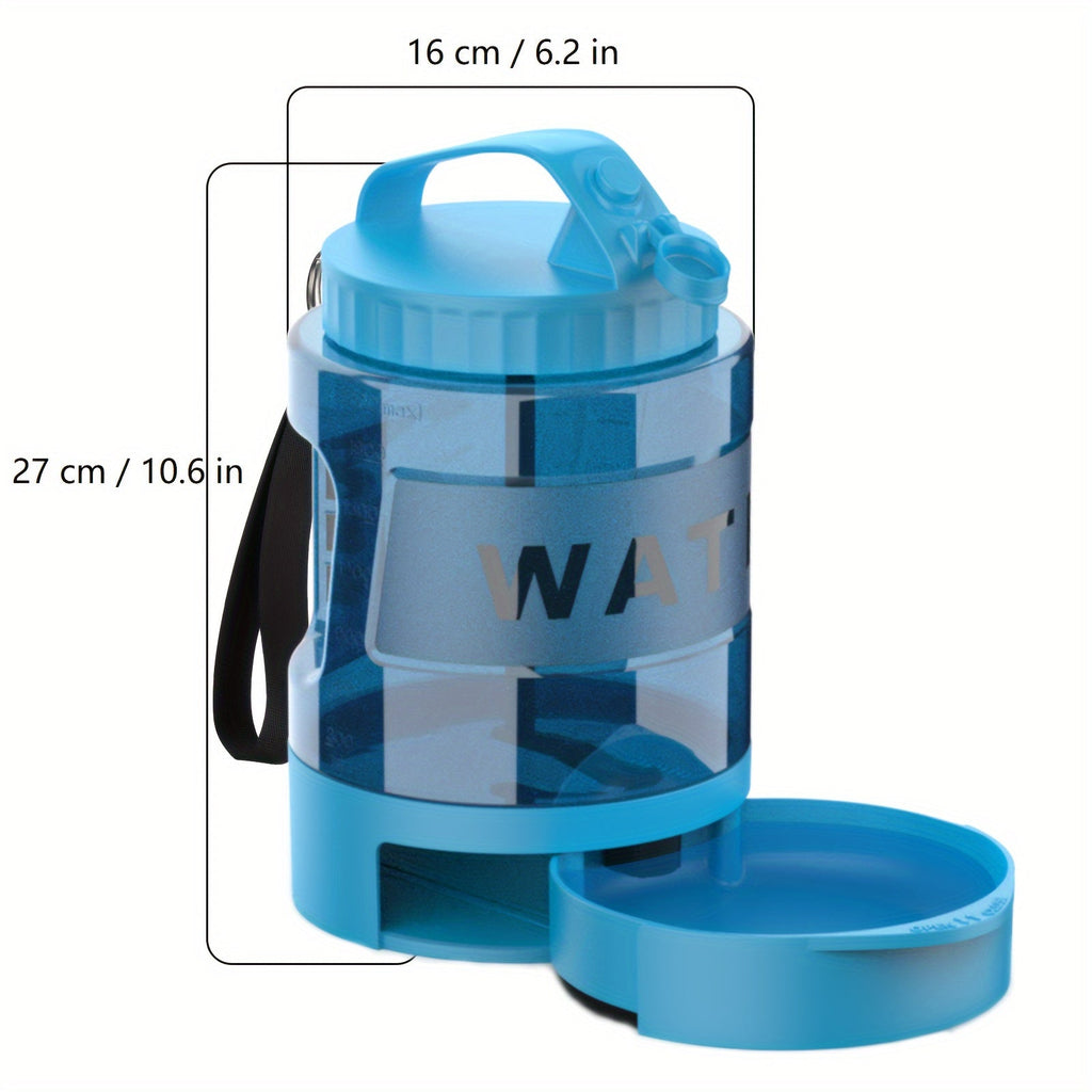 Große Kapazität 74oz Hundewasserflasche: Tragbare Schüssel für Outdoor-Abenteuer