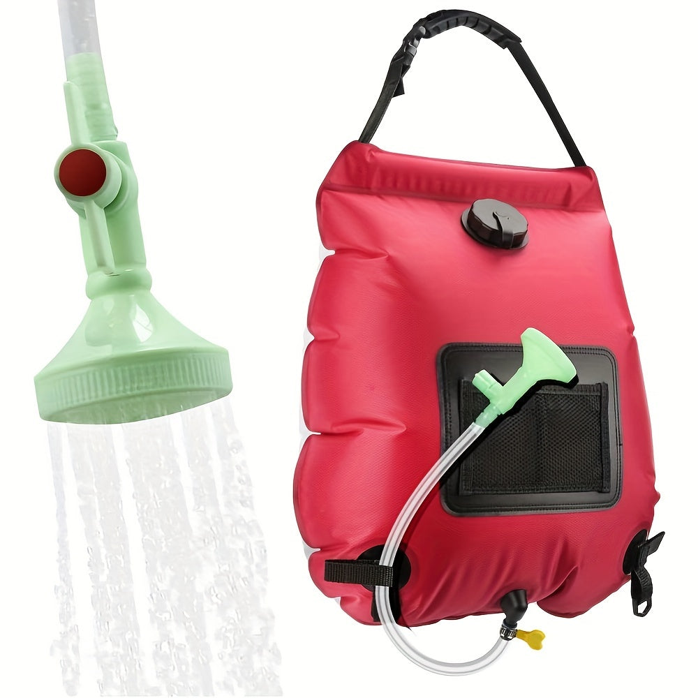 SunnyFlow Solar-Dusche Sack – Funktional, Auslaufsicher und Mit Temperaturmesser