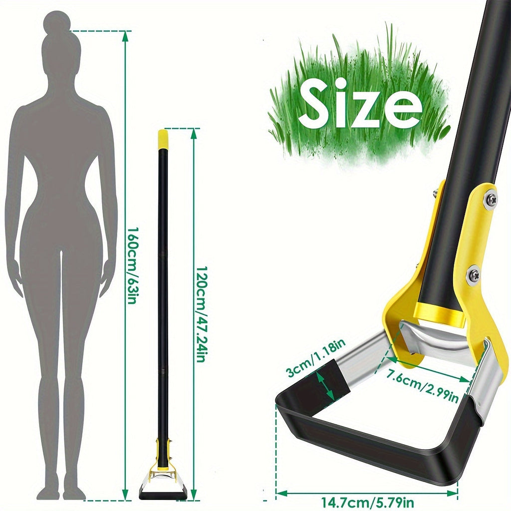 Edelstahl Ergonomisches Gartenwerkzeug mit Dreieckigem Kopf – Zum Unkrautjäten sowie Bodenbearbeitung