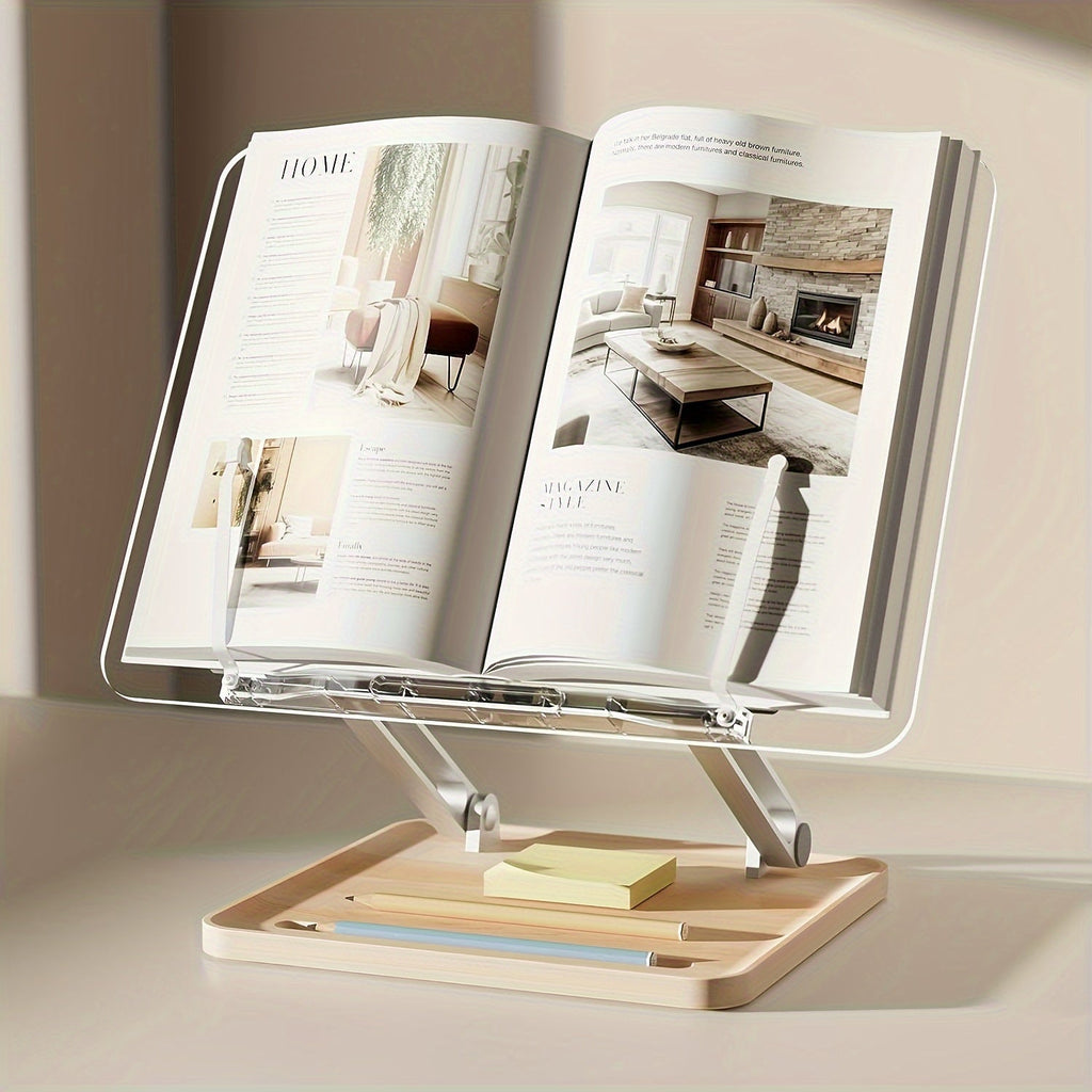 Ergonomischer Acryl-Leseständer – Verstellbar und Elegant