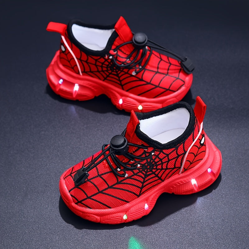 Finn Spinnenweb Sneakers mit LED-Beleuchtung – Ideal für Verspielte Kinder