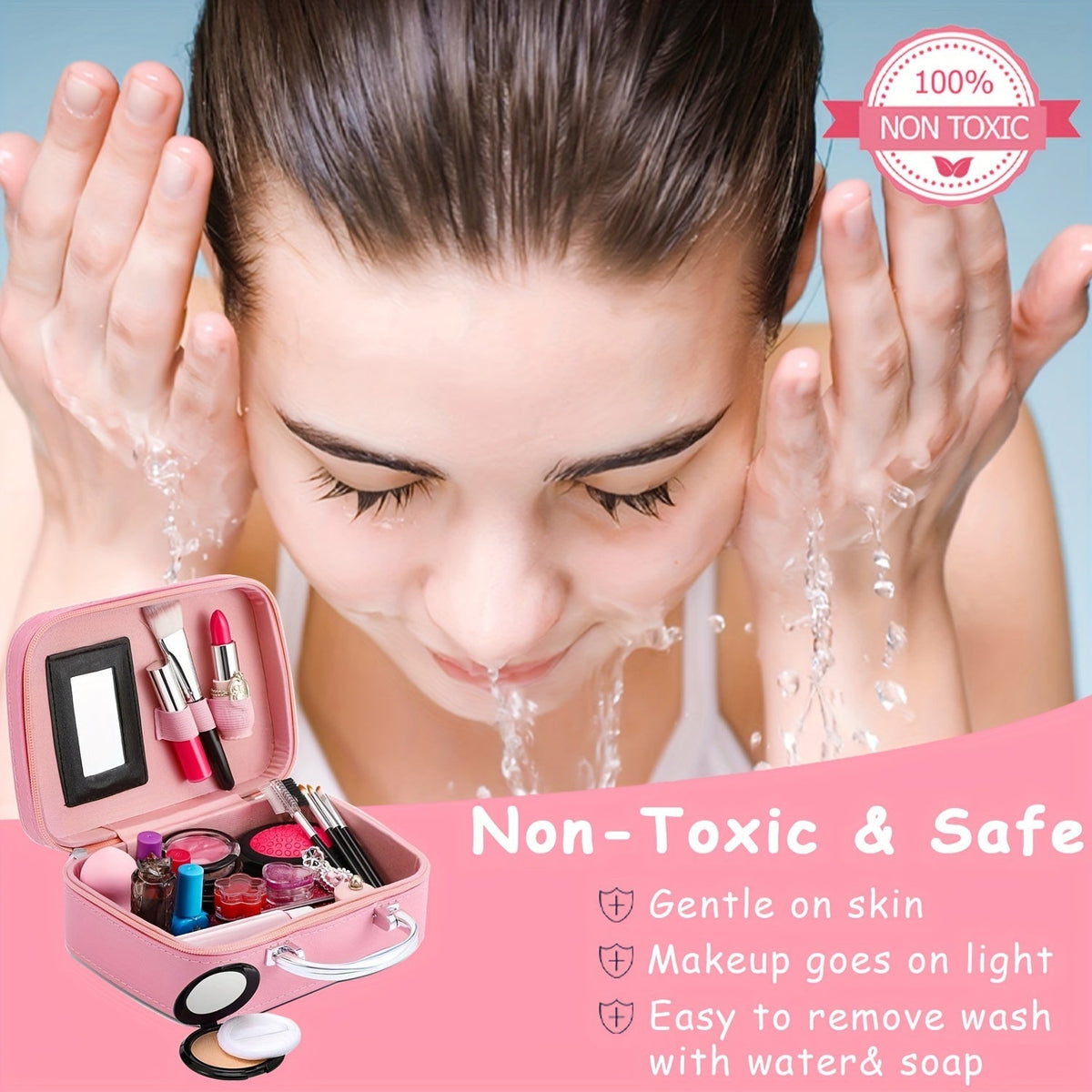 Deluxe Einhorn-Make-up-Tasche – Echte Kosmetik sowie Accessoires für Mädchen