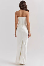 Damen Abendkleid mit Corsage und Drapierung