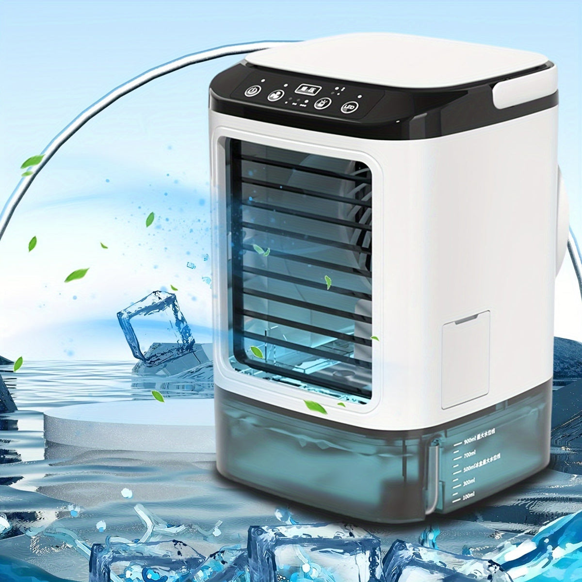Tragbare Mini-Wassergekühlte Klimaanlage – USB-betrieben inklusive großem Tank