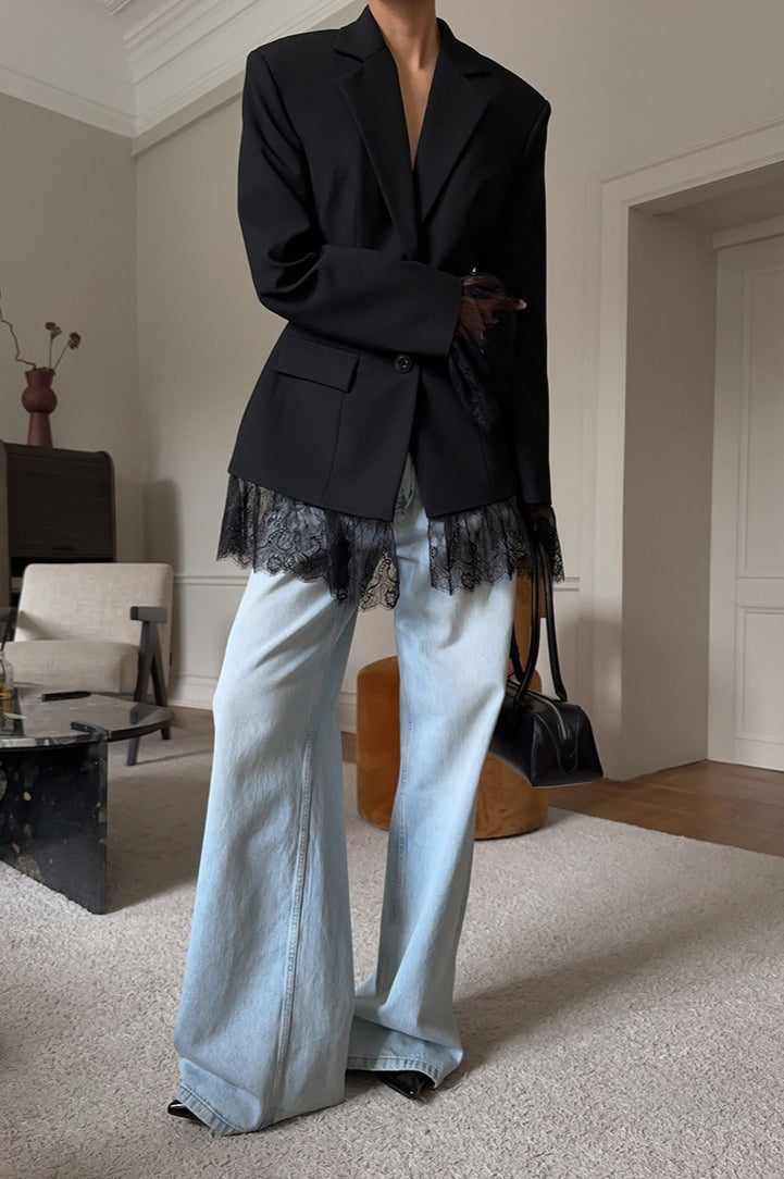 Blazer mit Spitze