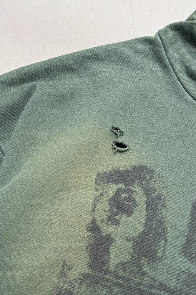 Hoodie in Grün