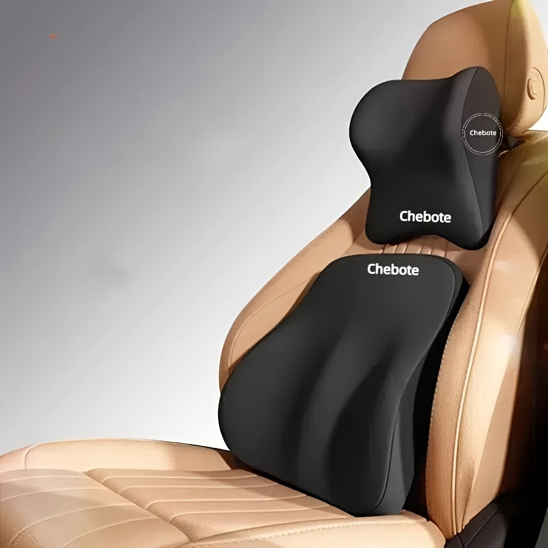 Ergonomisches Autositzkissen-Set – Memory Foam Lenden- sowie Nackenstütze