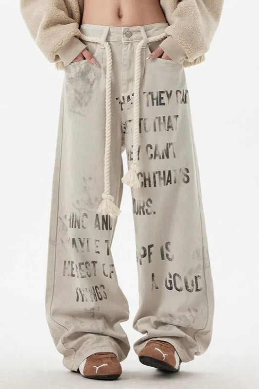 Jeans mit Denim in Aprikose