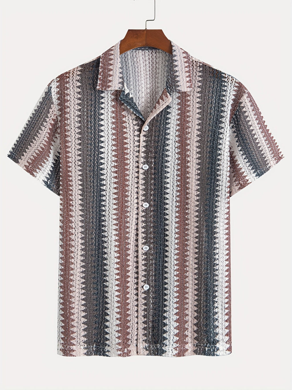 Herren Sommer Lässig Kurzarmshirt – Gewebter Stoff für einen Frischen Look