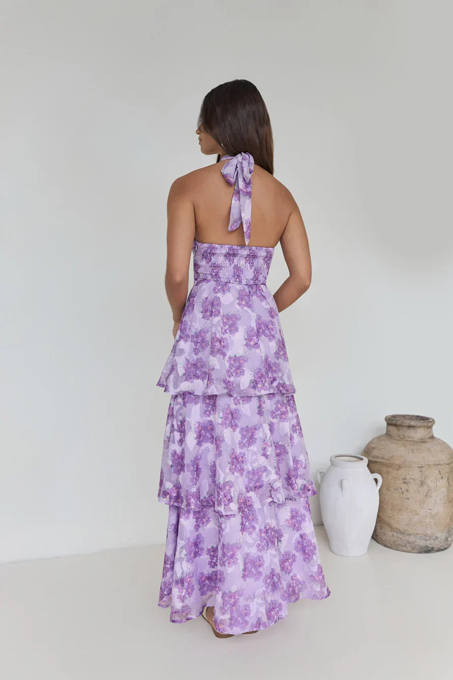 Lover – Maxikleid mit Neckholder und Cut-outs