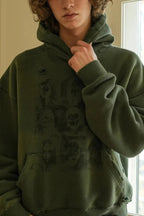 Hoodie in Grün