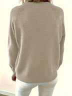 Solider Pullover Mit Halber Knopfleiste
