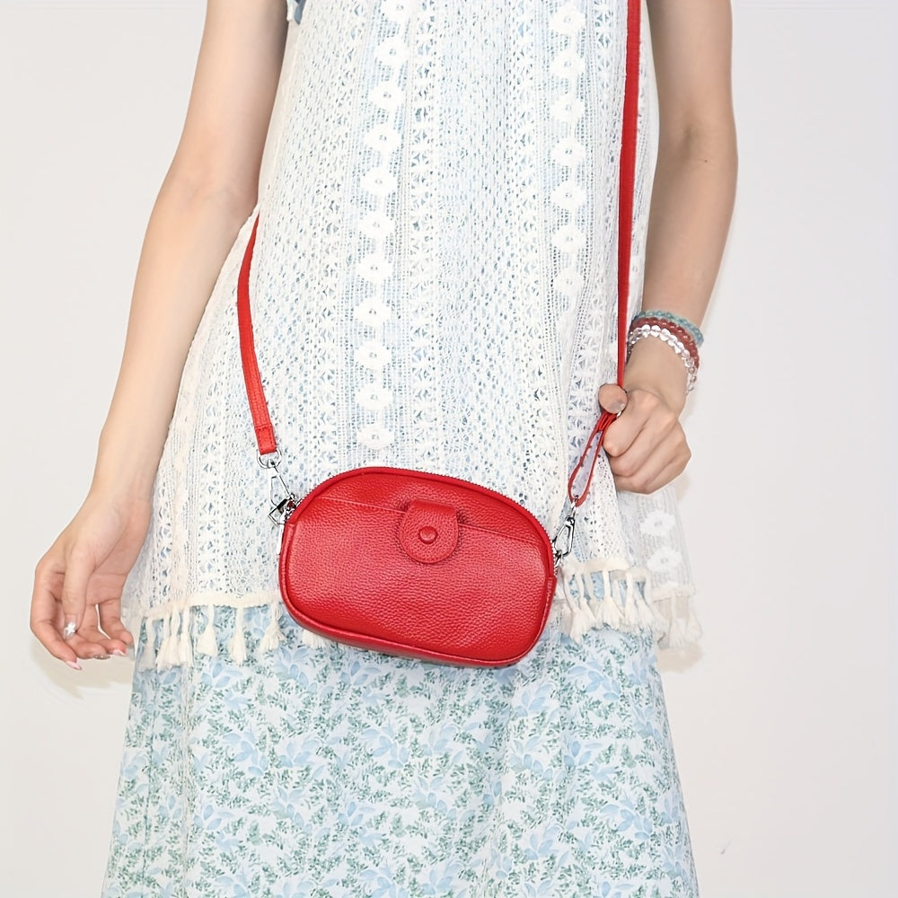 Große Kapazität Vintage Crossbody Tasche – Echtleder inklusive mehreren Fächern