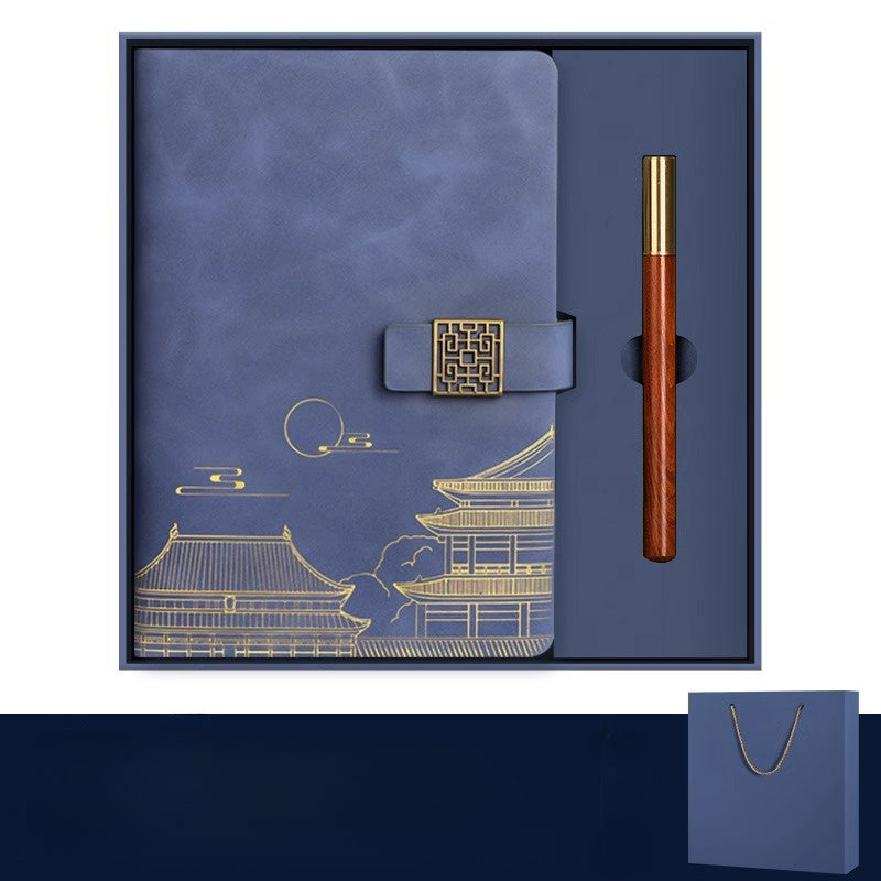 Exklusives Geschenkset Verbotene Stadt – Notizbuch, Thermosflasche sowie Stift in Luxusbox