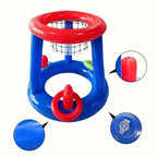 Aufblasbares Pool-Basketballset – Mit Korb, Ball sowie Ringen