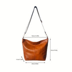 Breite Geometrische Tasche – Große Kapazität Crossbody inklusive Retro-Vibe