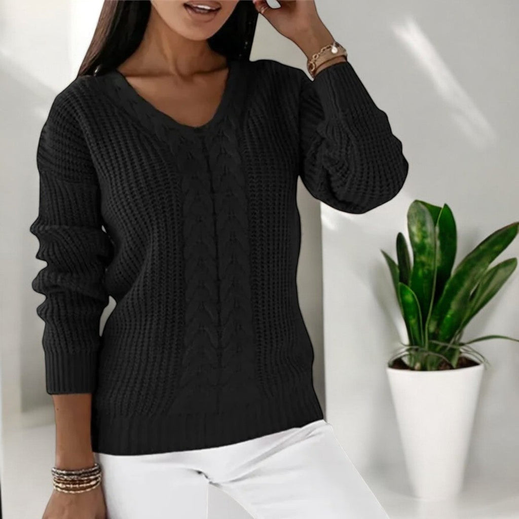Klassischer Strickpullover