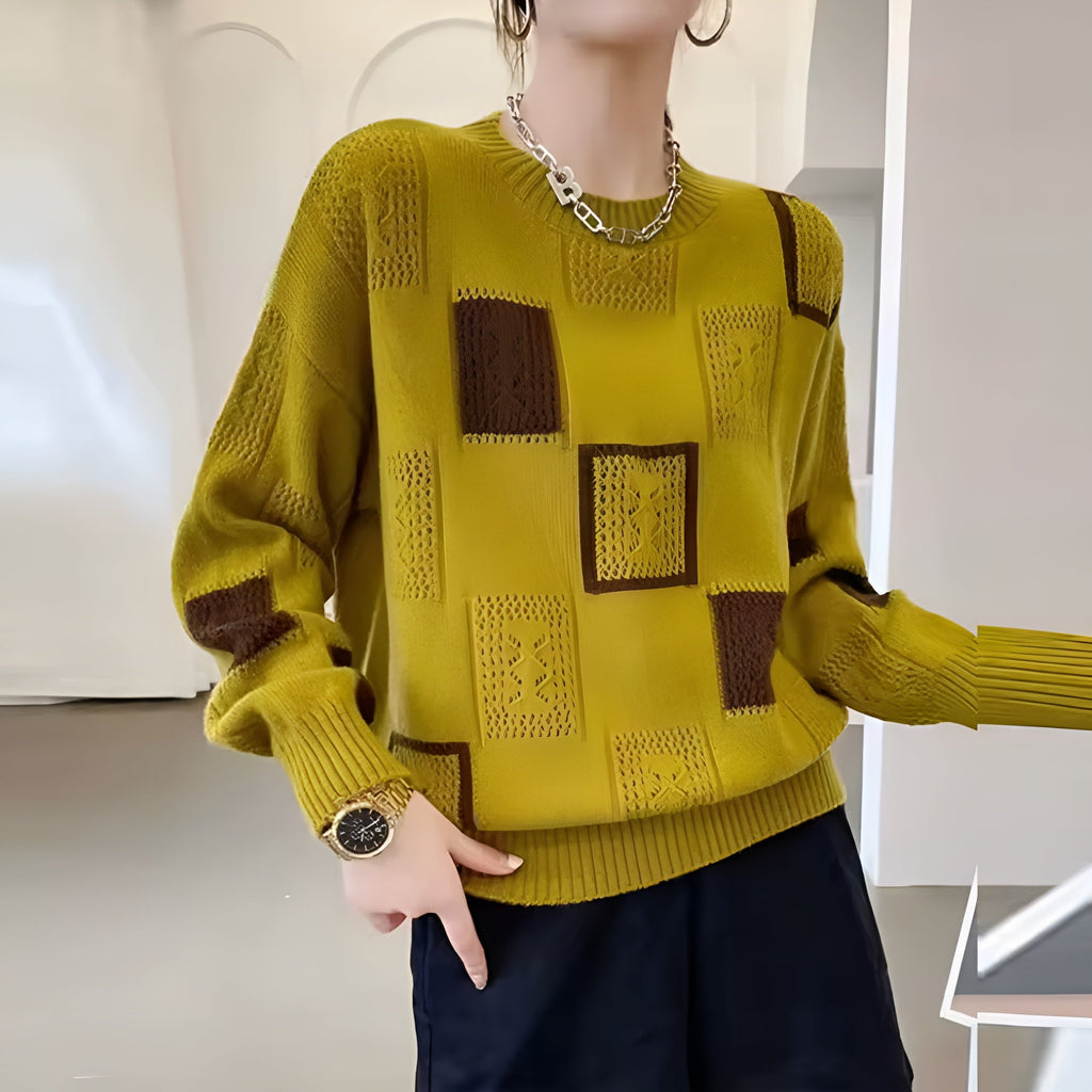 Eleganter Strick-Pullover