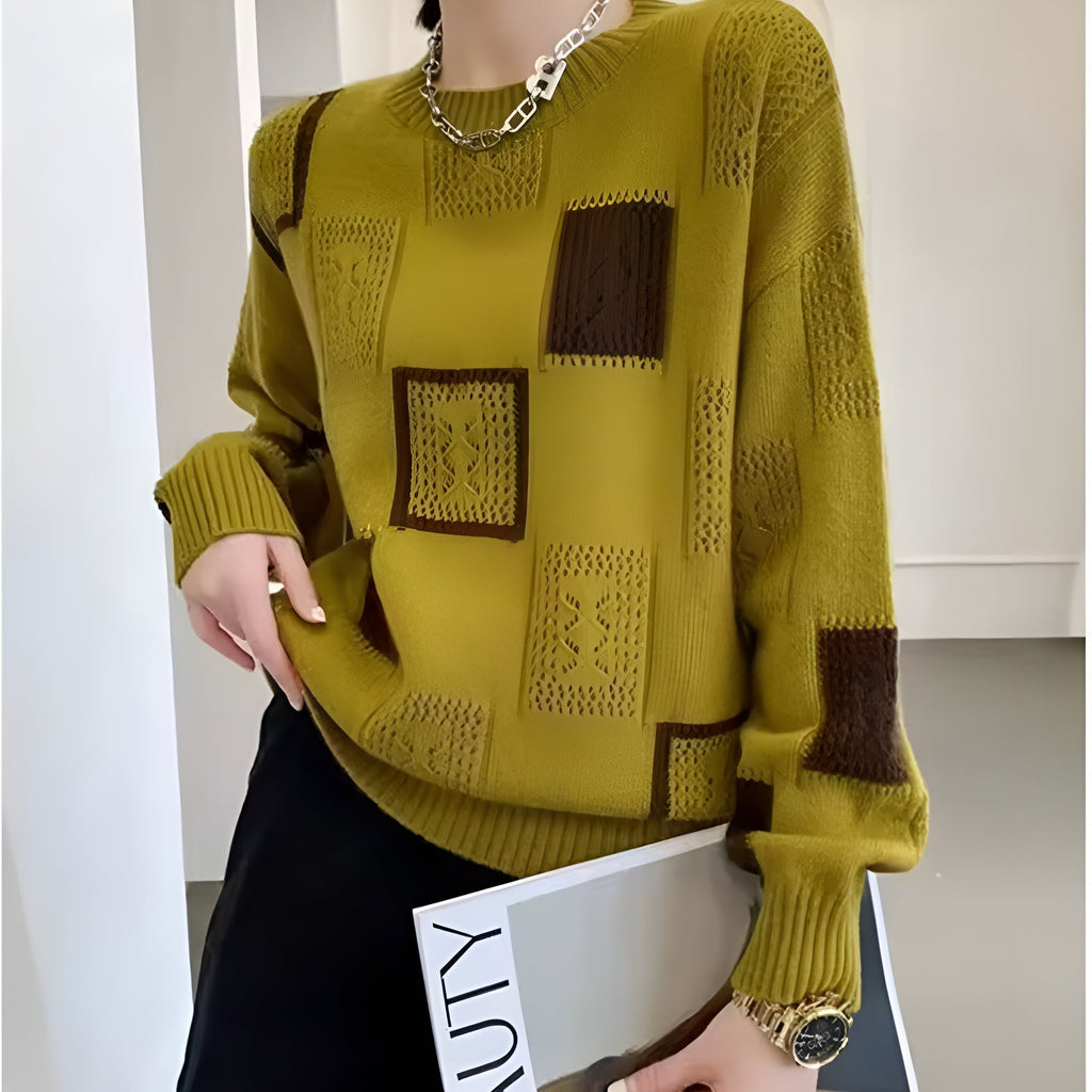Eleganter Strick-Pullover